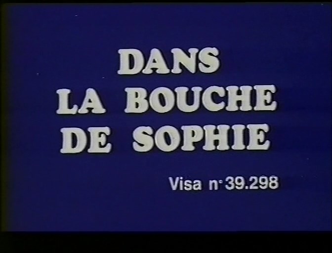 Dans la bouche de Sophie – 1980